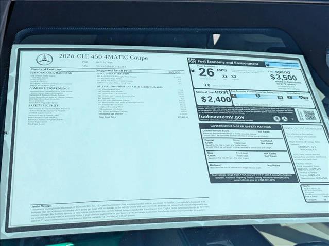 New 2026 Mercedes-Benz CLE 450 4MATIC Coupe image 19