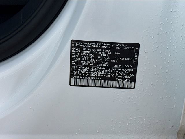 Used 2021 Volkswagen Atlas Cross Sport SEL R-Line image 32