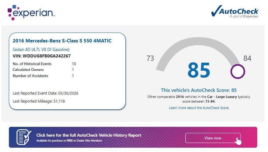 Used 2016 Mercedes-Benz S 550 4MATIC Sedan image 14