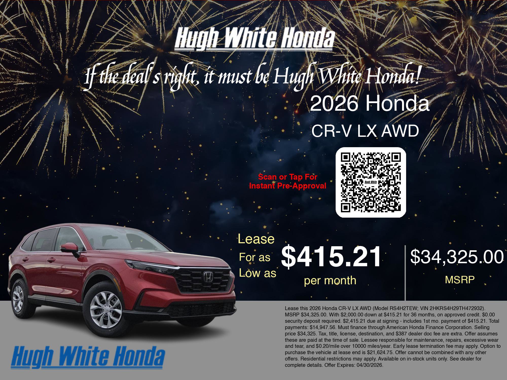 New 2026 Honda CR-V LX image 3