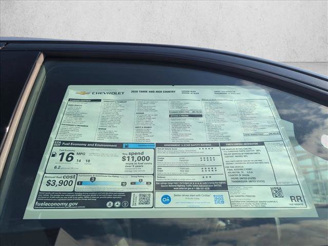 New 2026 Chevrolet Tahoe High Country image 18