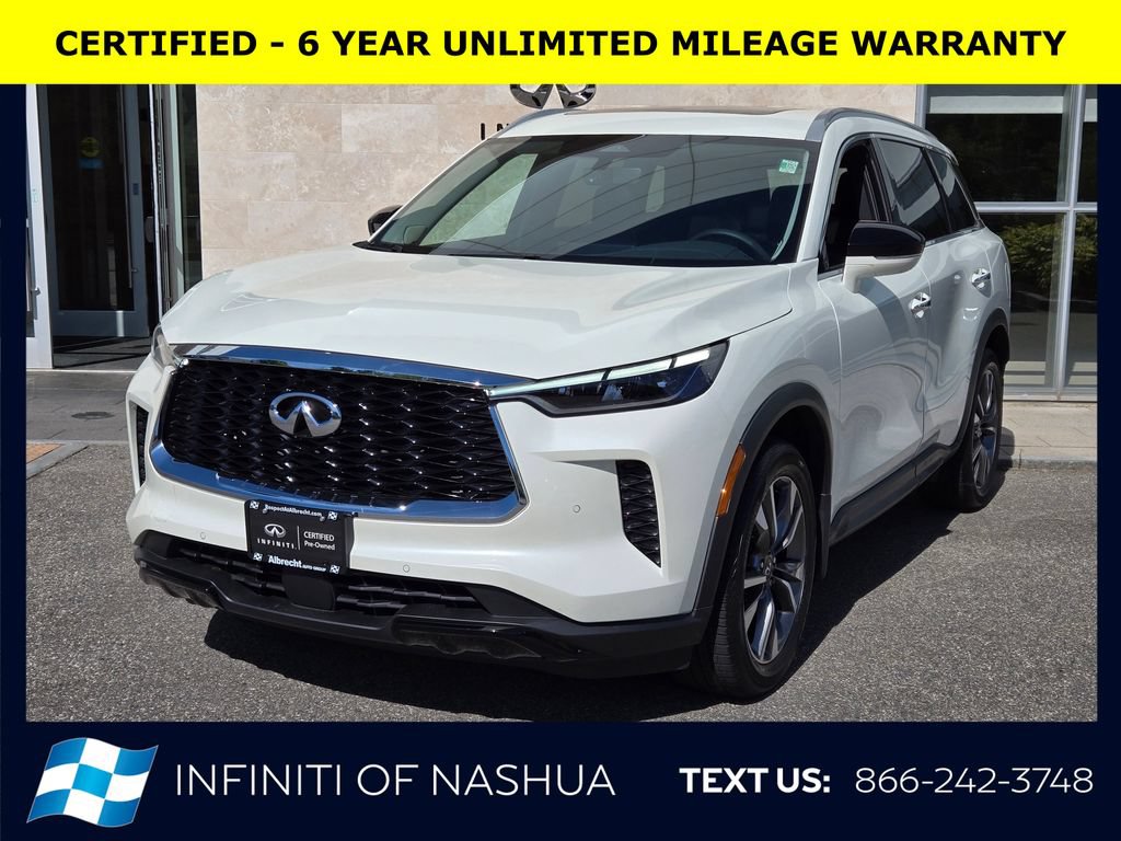 Certified 2023 INFINITI QX60 Luxe w/ Performance Audio Package AWD/4WD image 1