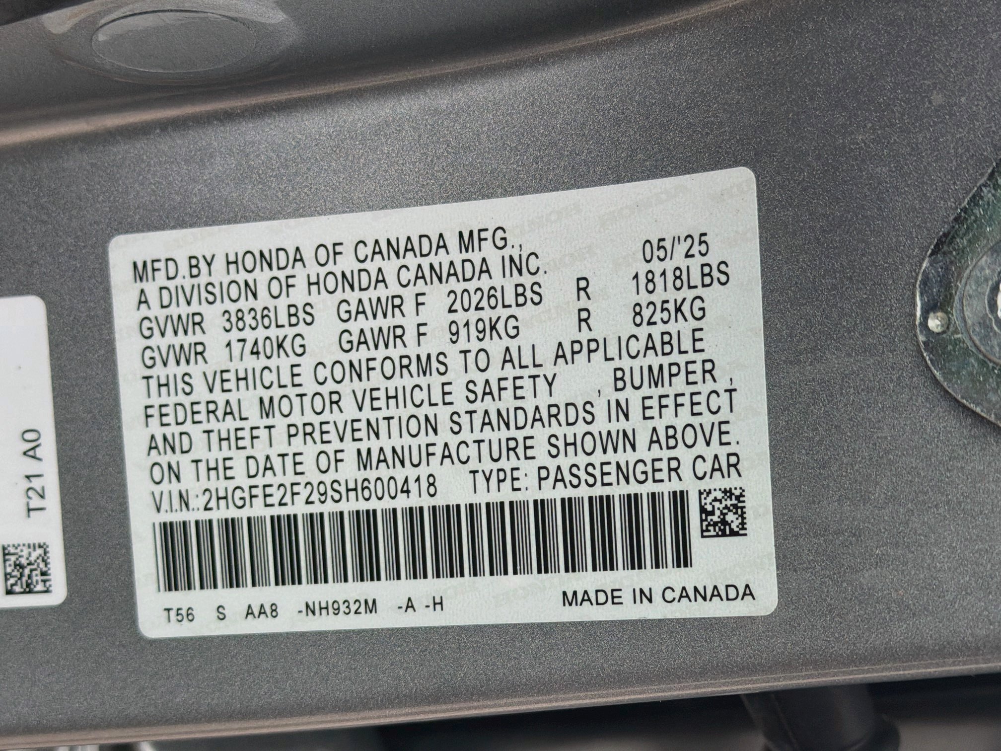 Used 2025 Honda Civic LX image 12