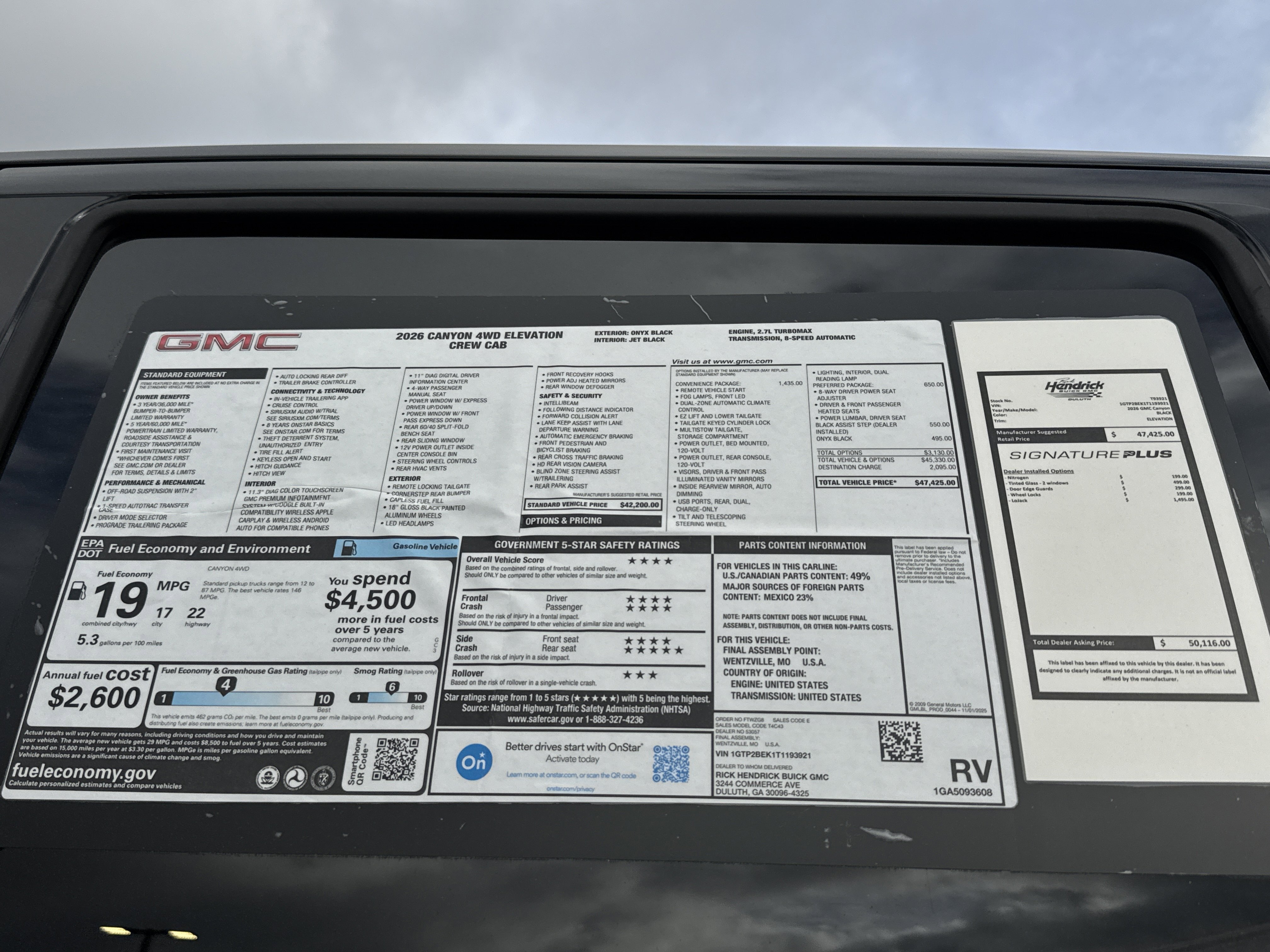 New 2026 GMC Canyon Elevation w/ Convenience Package image 33