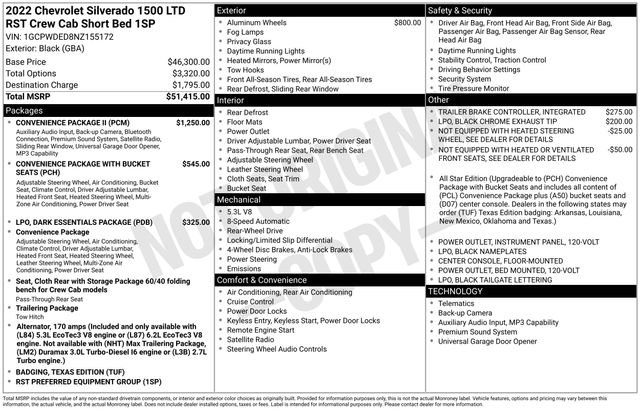 Used 2022 Chevrolet Silverado 1500 RST w/ Convenience Package II RWD image 4