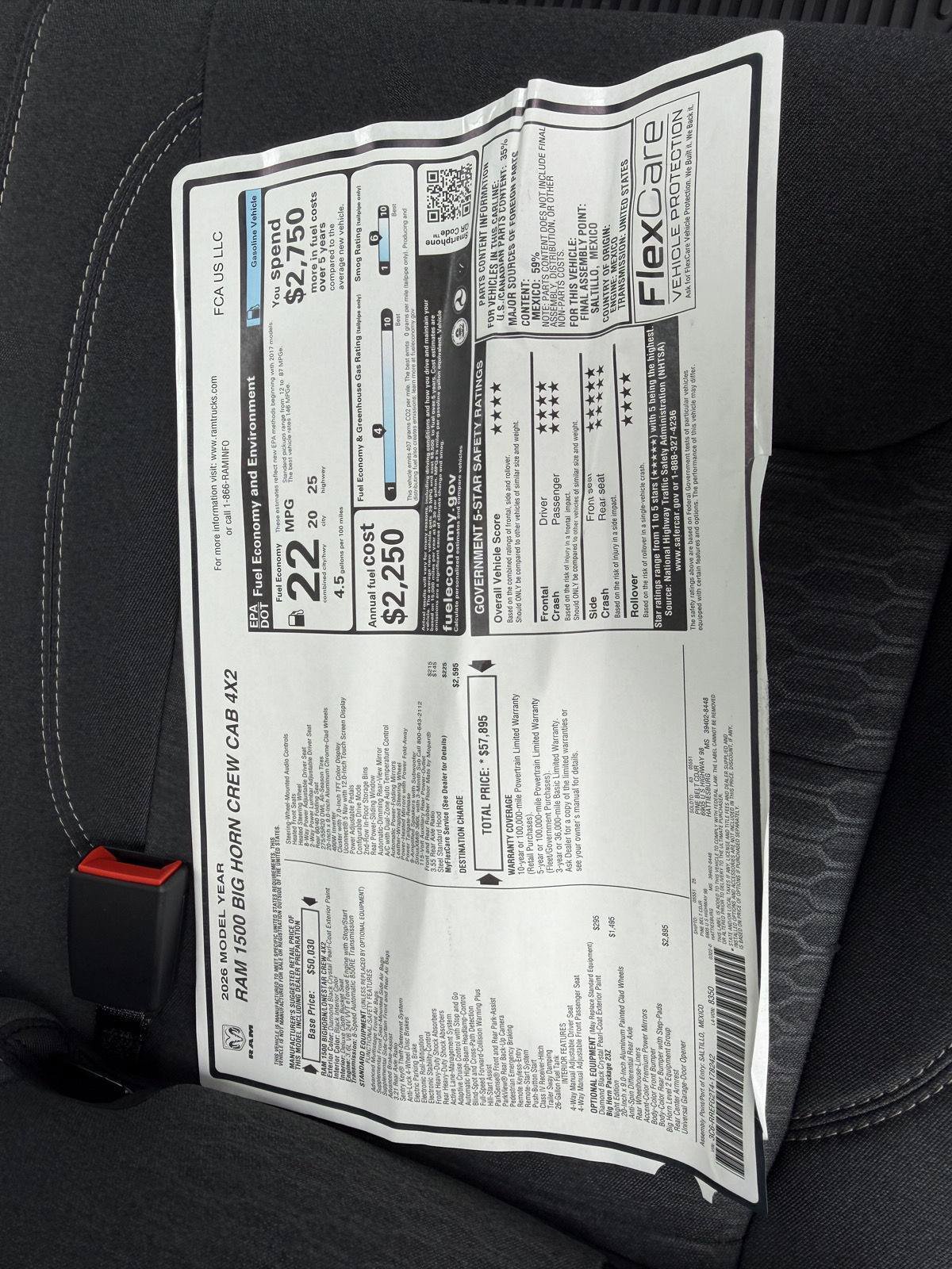 New 2026 RAM 1500 Big Horn RWD image 26