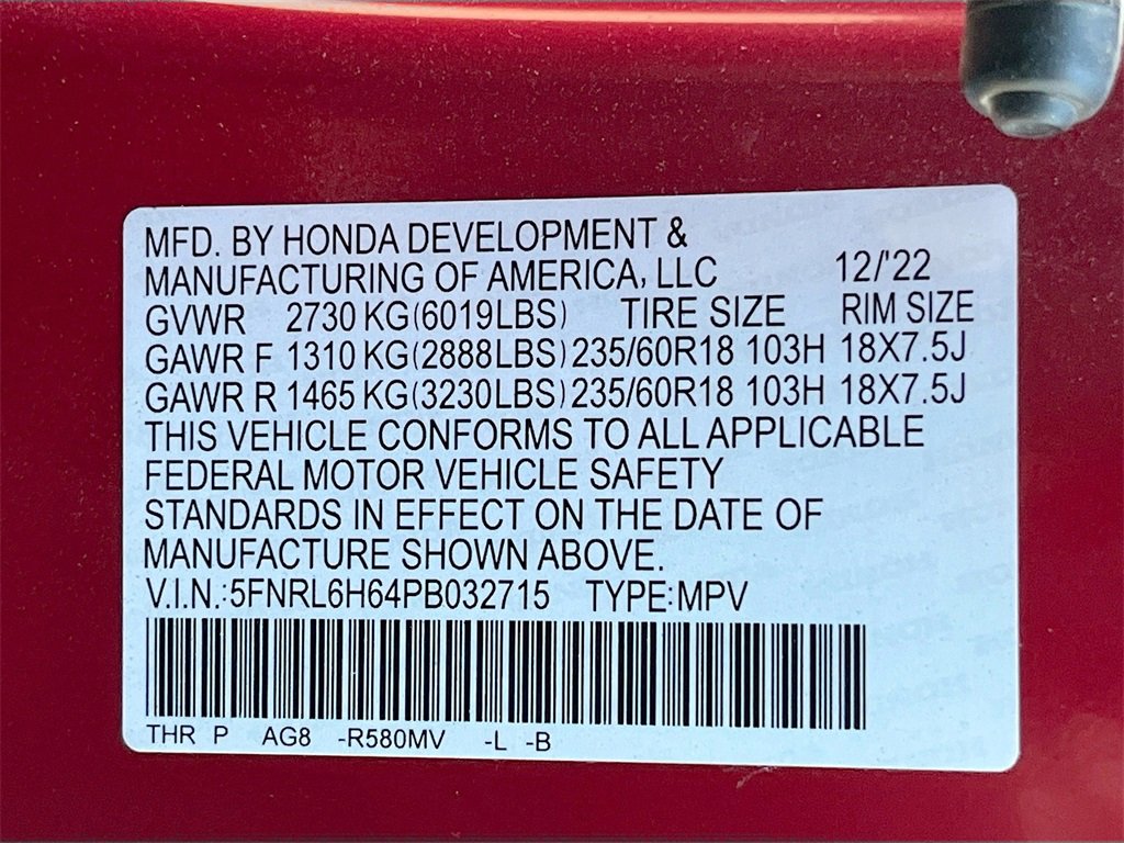 Used 2023 Honda Odyssey EX-L image 33