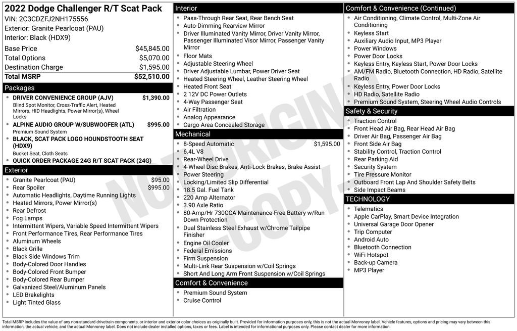 Used 2022 Dodge Challenger R/T Scat Pack w/ Driver Convenience Group image 11