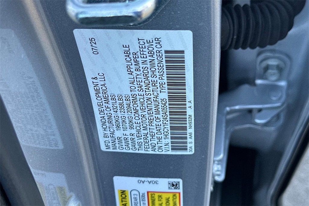 Certified 2025 Honda Accord LX image 31