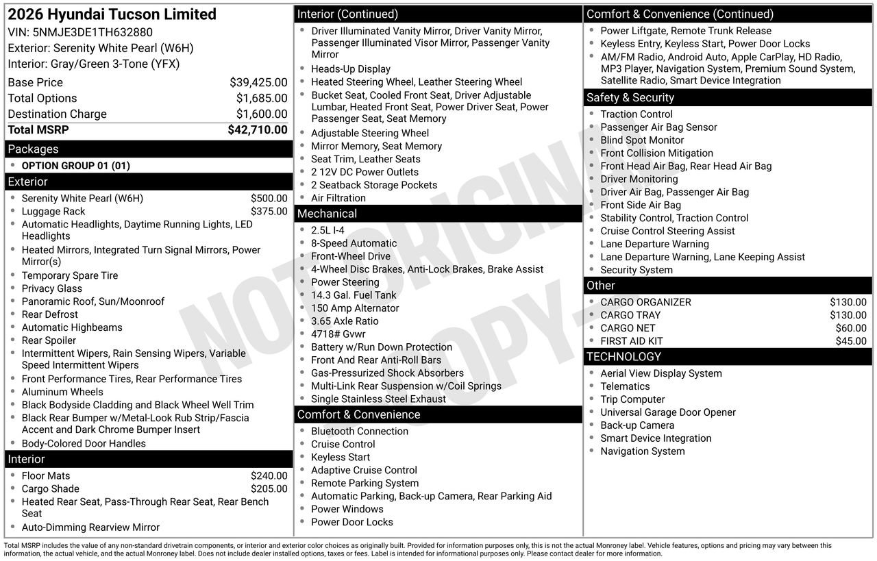 New 2026 Hyundai Tucson Limited image 7
