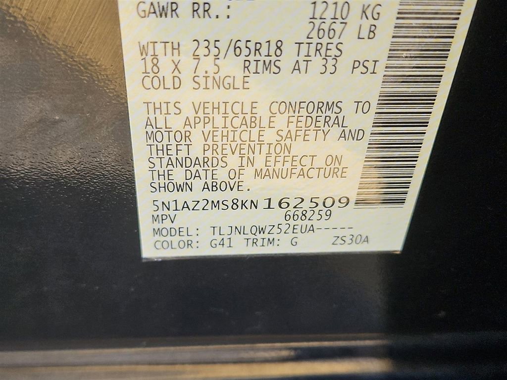 Used 2019 Nissan Murano SV image 7