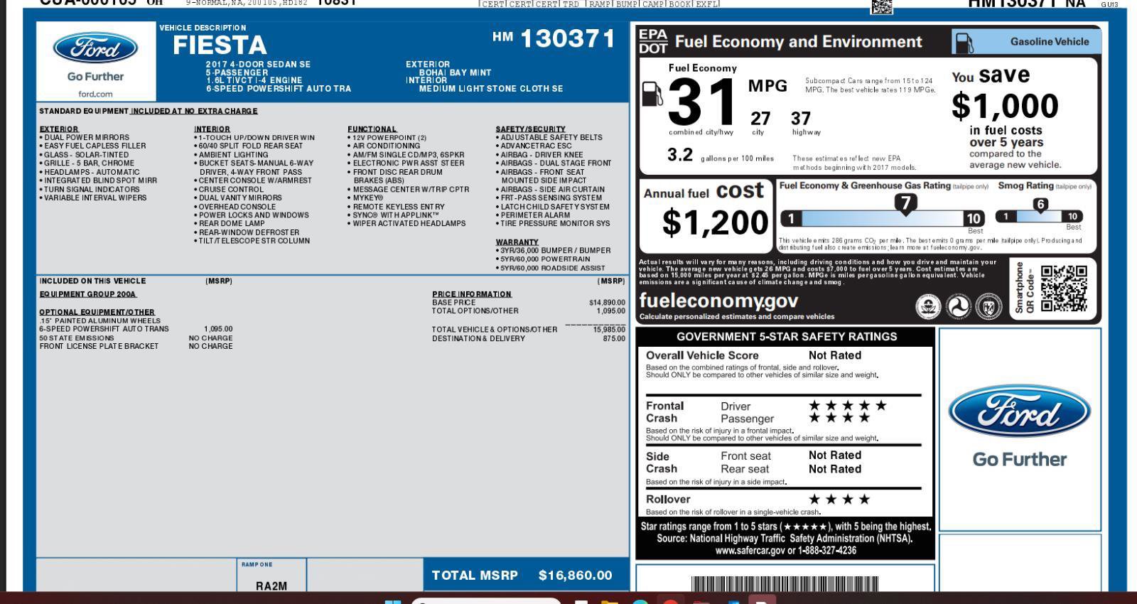 Used 2017 Ford Fiesta SE image 4