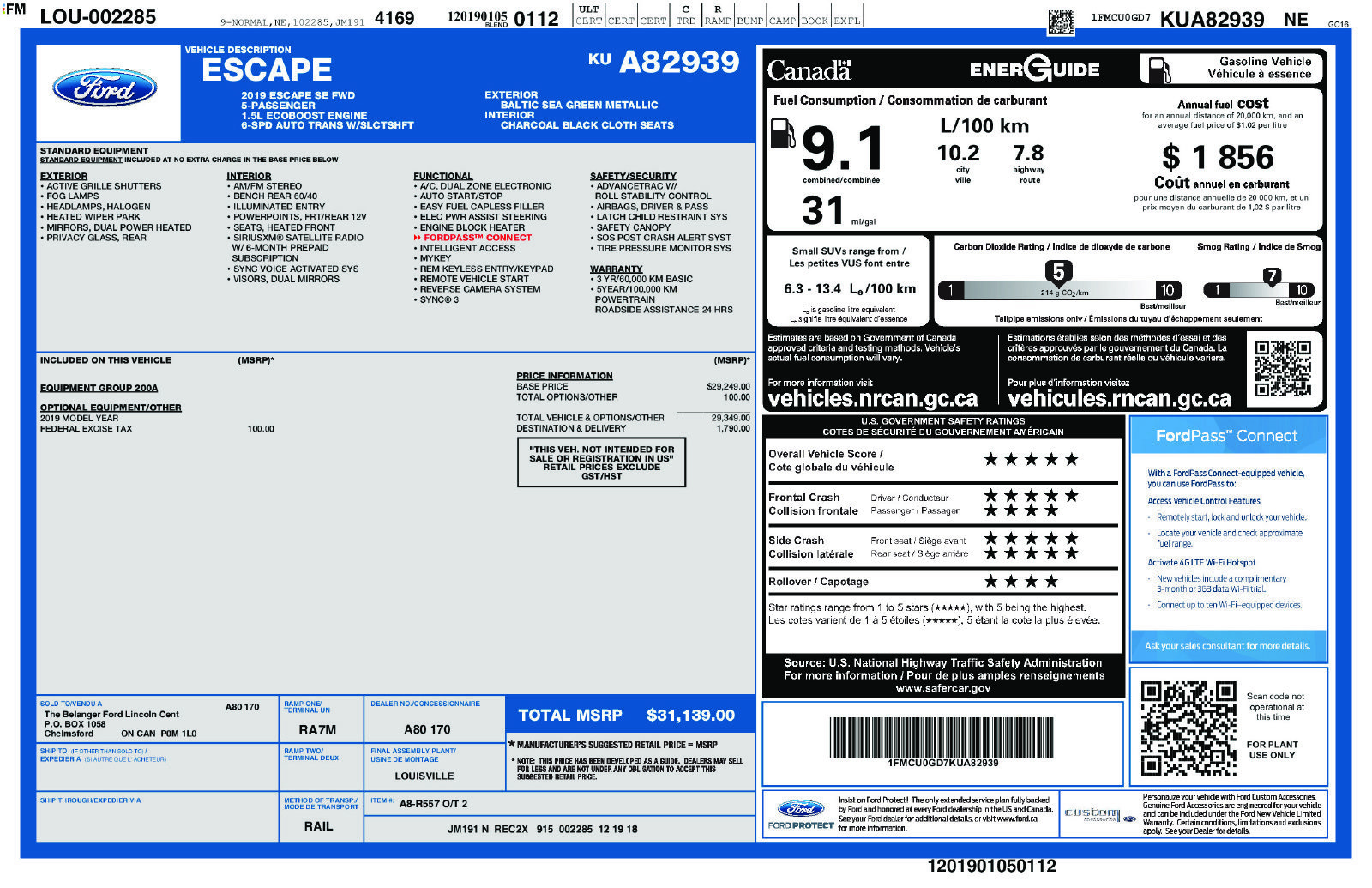 Used 2019 Ford Escape SE FWD image 5