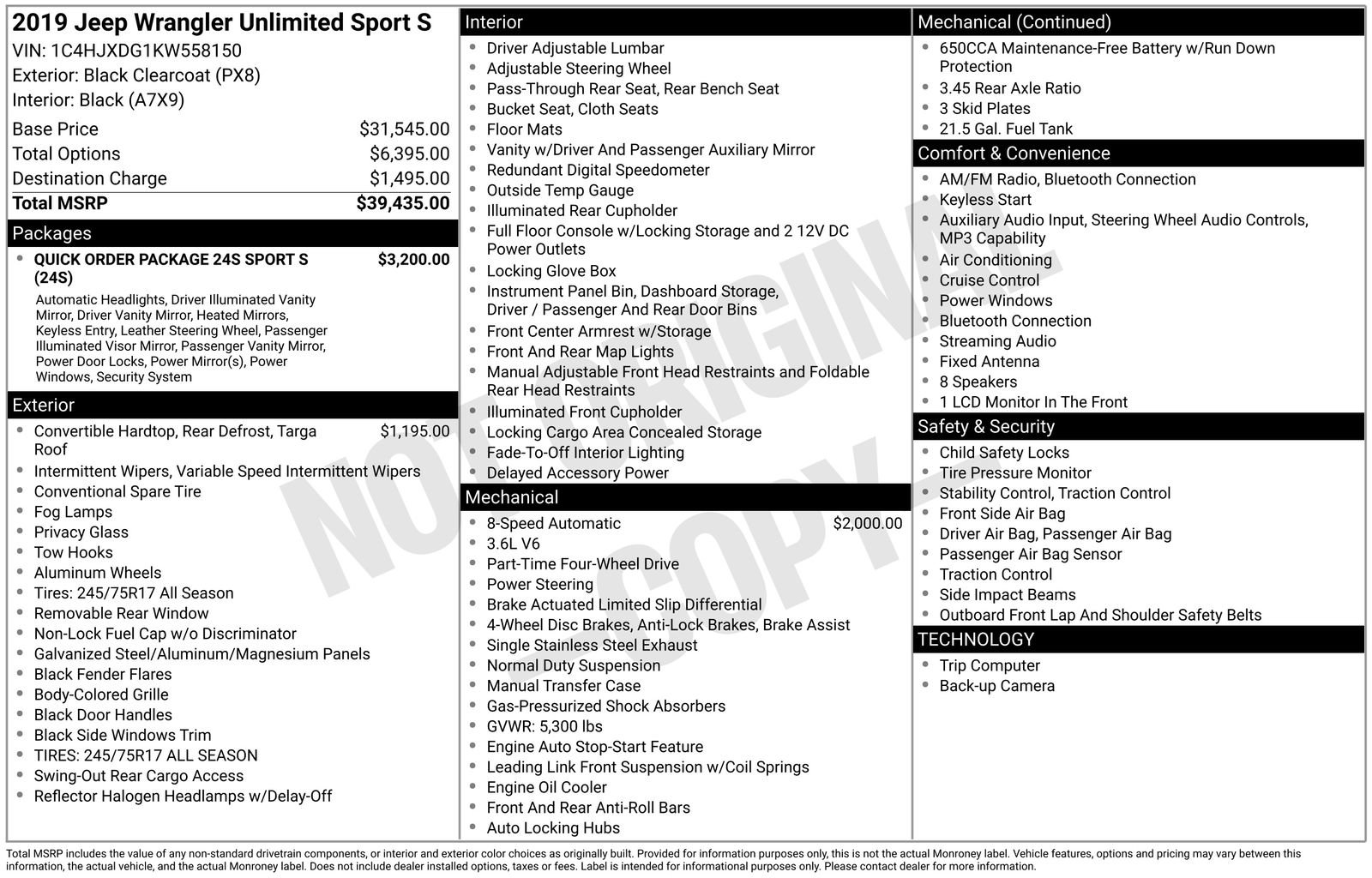 Used 2019 Jeep Wrangler Unlimited Sport S image 6