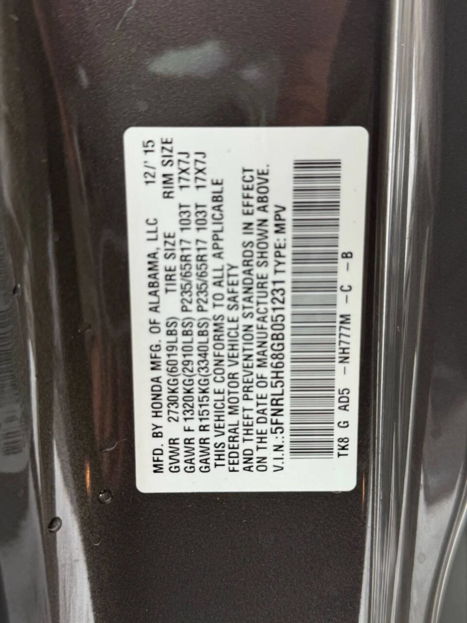 Used 2016 Honda Odyssey EX-L image 16