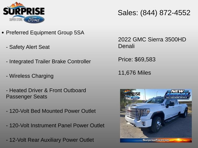 Used 2022 GMC Sierra 3500 Denali w/ Denali Ultimate Package AWD/4WD image 15