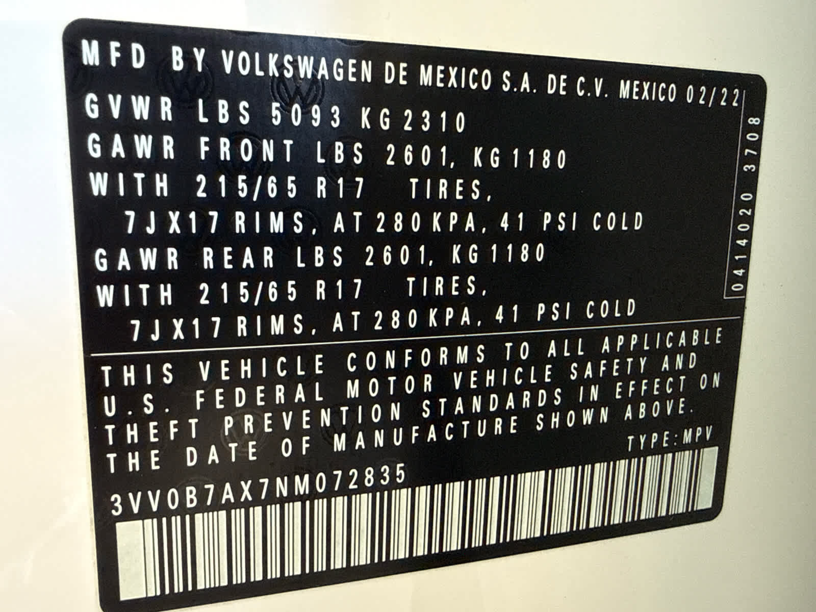Used 2022 Volkswagen Tiguan S AWD/4WD image 20