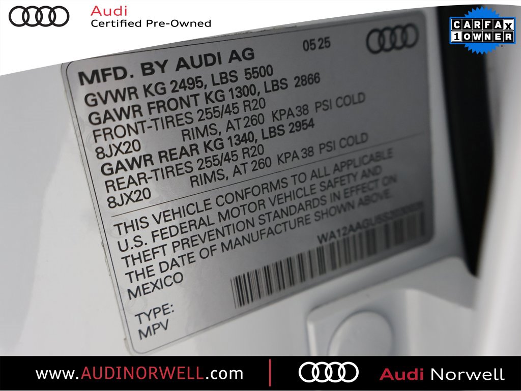 Certified 2025 Audi Q5 Premium Plus w/ Premium Plus image 3