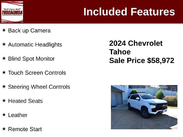 Certified 2024 Chevrolet Tahoe Z71 w/ Luxury Package AWD/4WD image 6