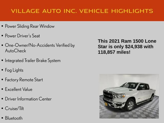 Used 2021 RAM 1500 Lone Star image 14