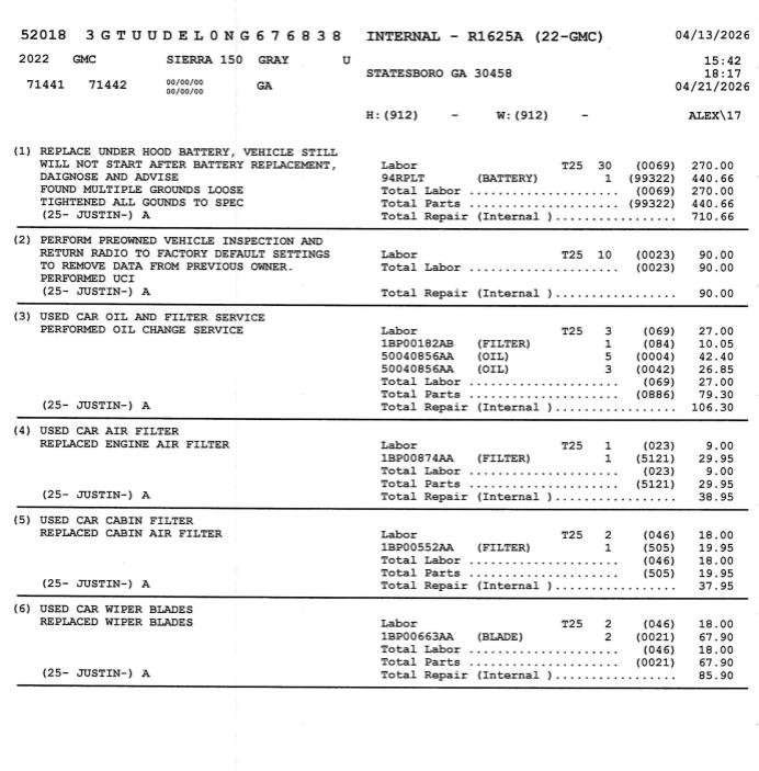 Used 2022 GMC Sierra 1500 SLT w/ SLT Convenience Package AWD/4WD image 66