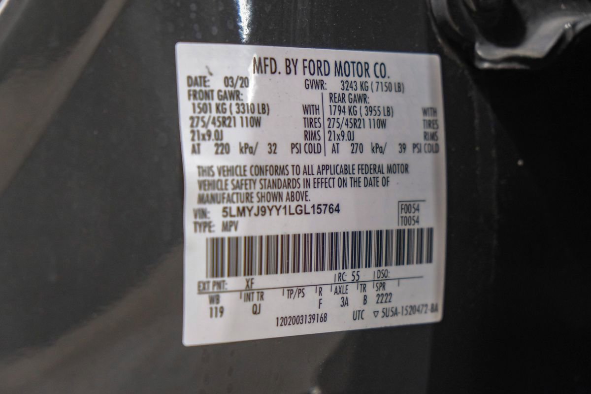 Used 2020 Lincoln Aviator Black Label Grand Touring w/ Class IV Trailer Tow Package AWD/4WD image 71