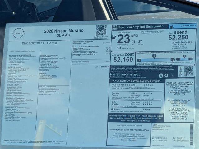 New 2026 Nissan Murano SL image 16