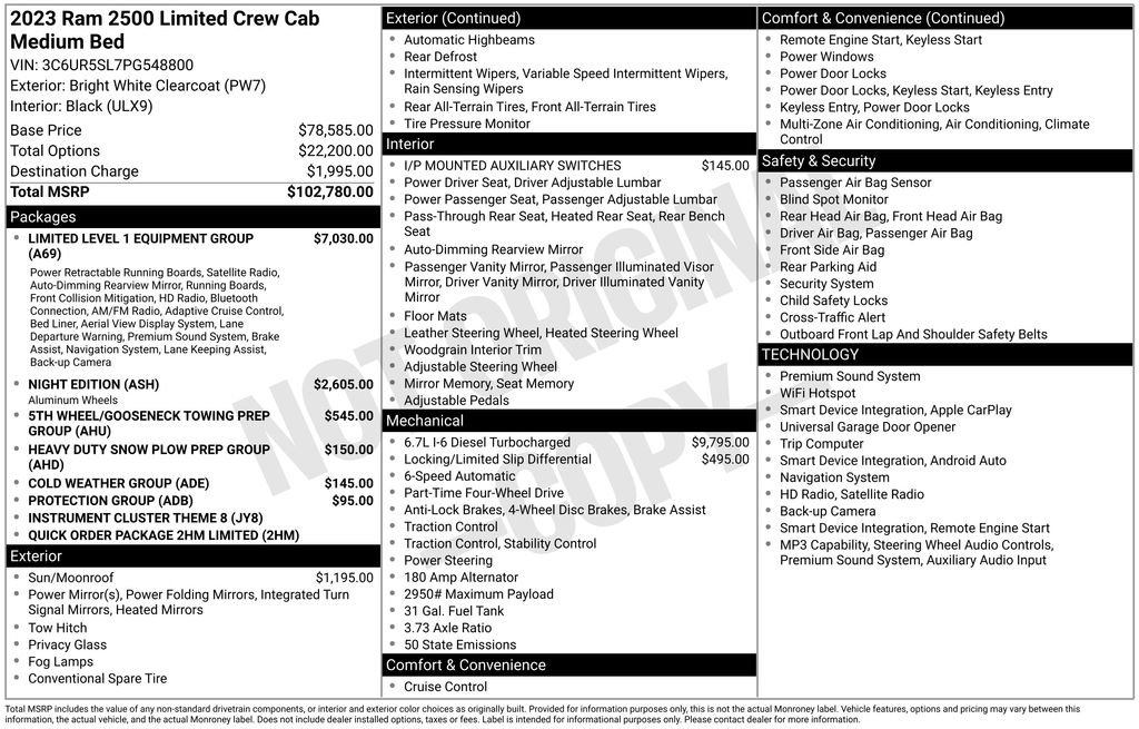 Used 2023 RAM 2500 Limited image 7