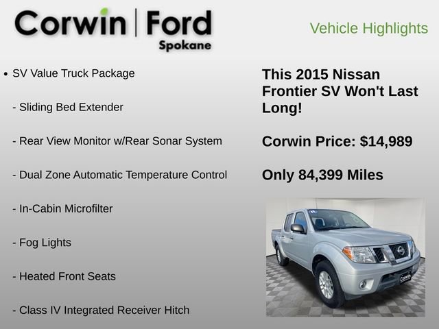 Used 2015 Nissan Frontier SV w/ SV Value Truck Package image 6