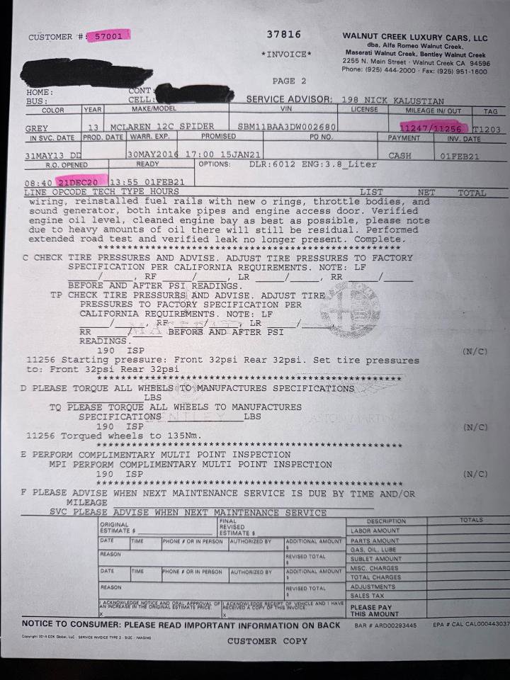 Used 2013 McLaren MP4-12C Spider image 67