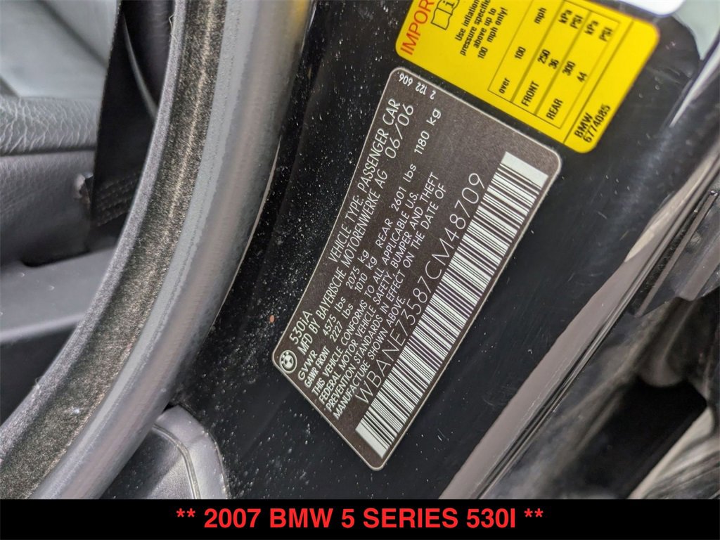 Used 2007 BMW 530i Sedan image 32