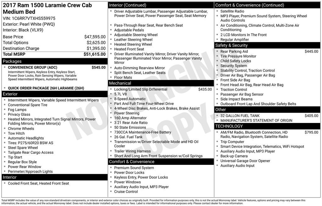 Used 2017 RAM 1500 Laramie w/ Convenience Group image 4