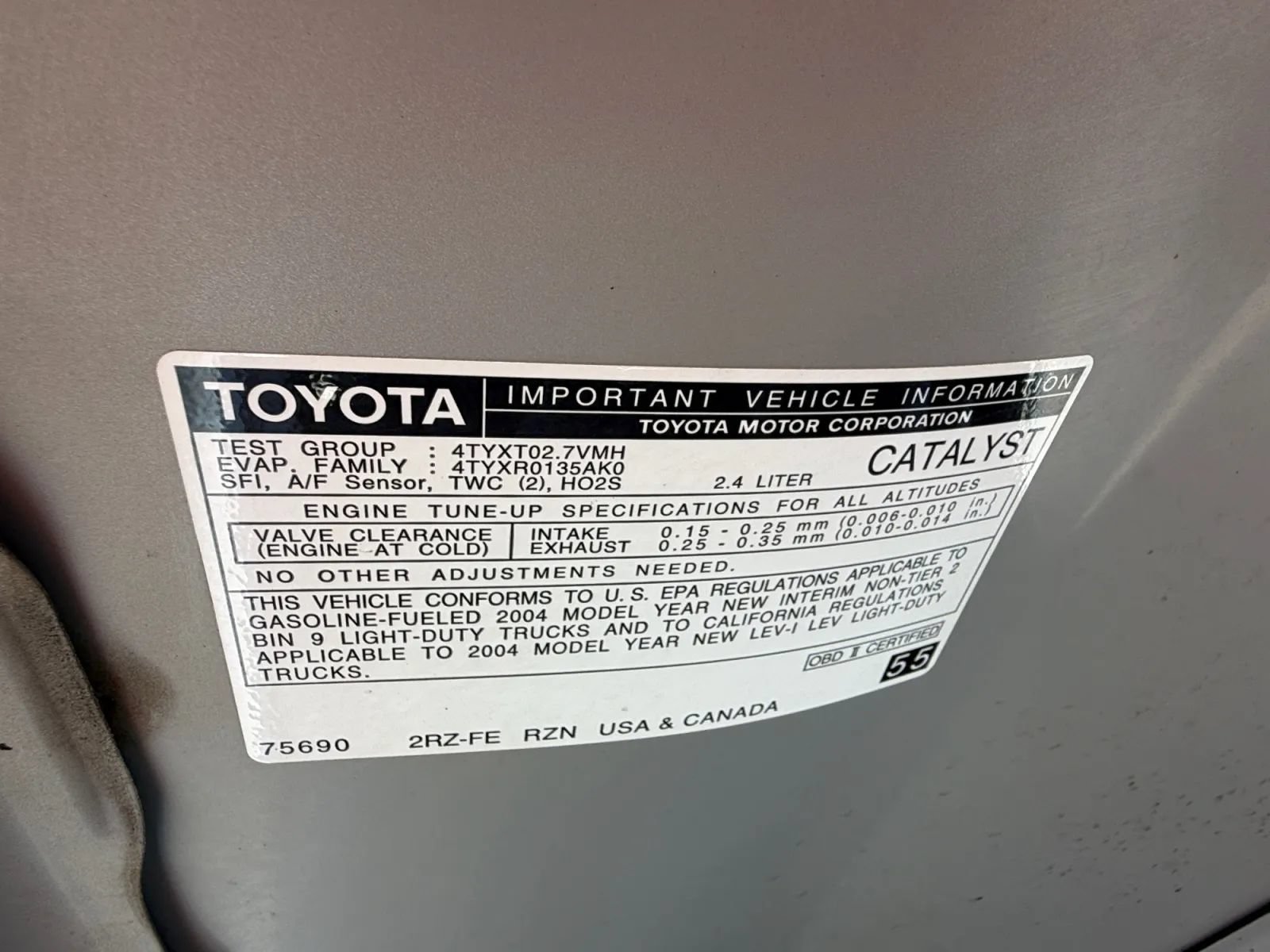 Used 2004 Toyota Tacoma 2WD Xtracab w/ Convenience Pkg image 35