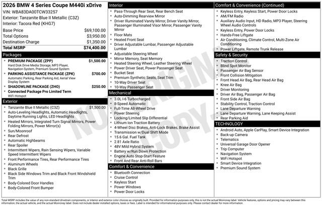 New 2026 BMW 440i xDrive Coupe w/ Premium Package image 4