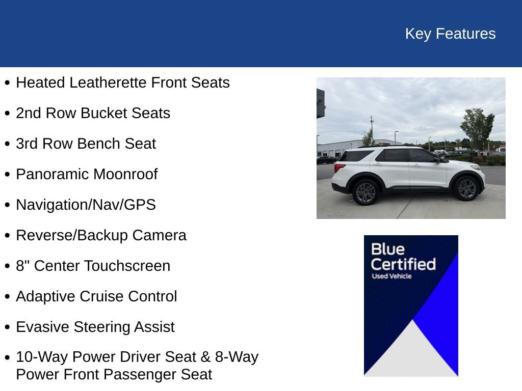 Certified 2023 Ford Explorer XLT w/ Equipment Group 202A RWD image 31
