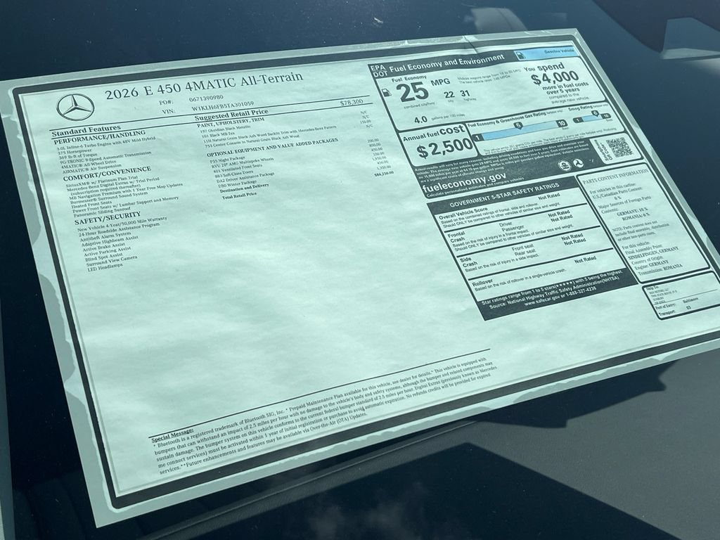 New 2026 Mercedes-Benz E 450 4MATIC All-Terrain Wagon image 37