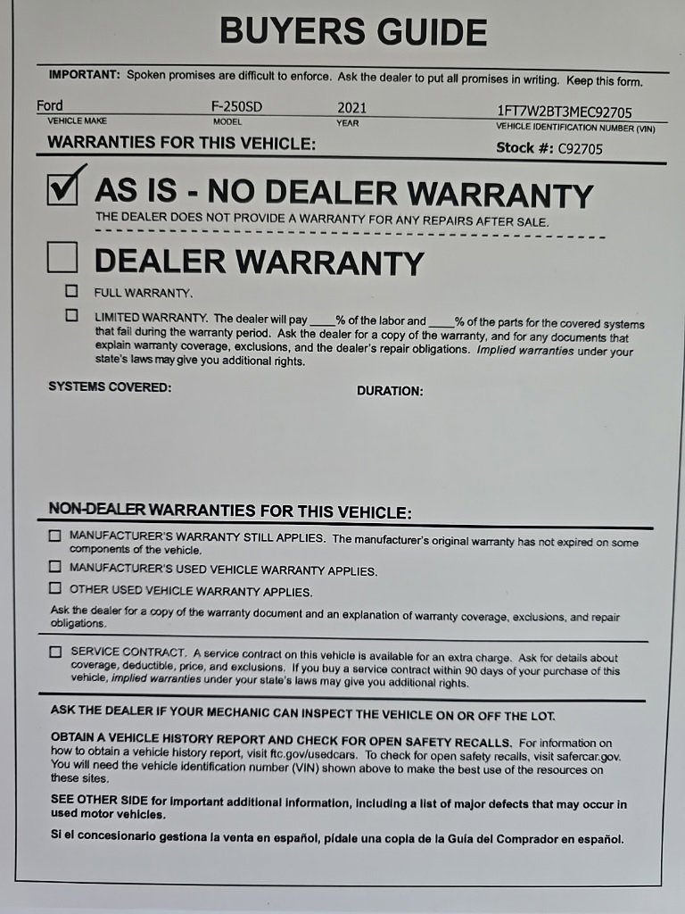 Used 2021 Ford F250 Lariat w/ FX4 Off-Road Package image 26