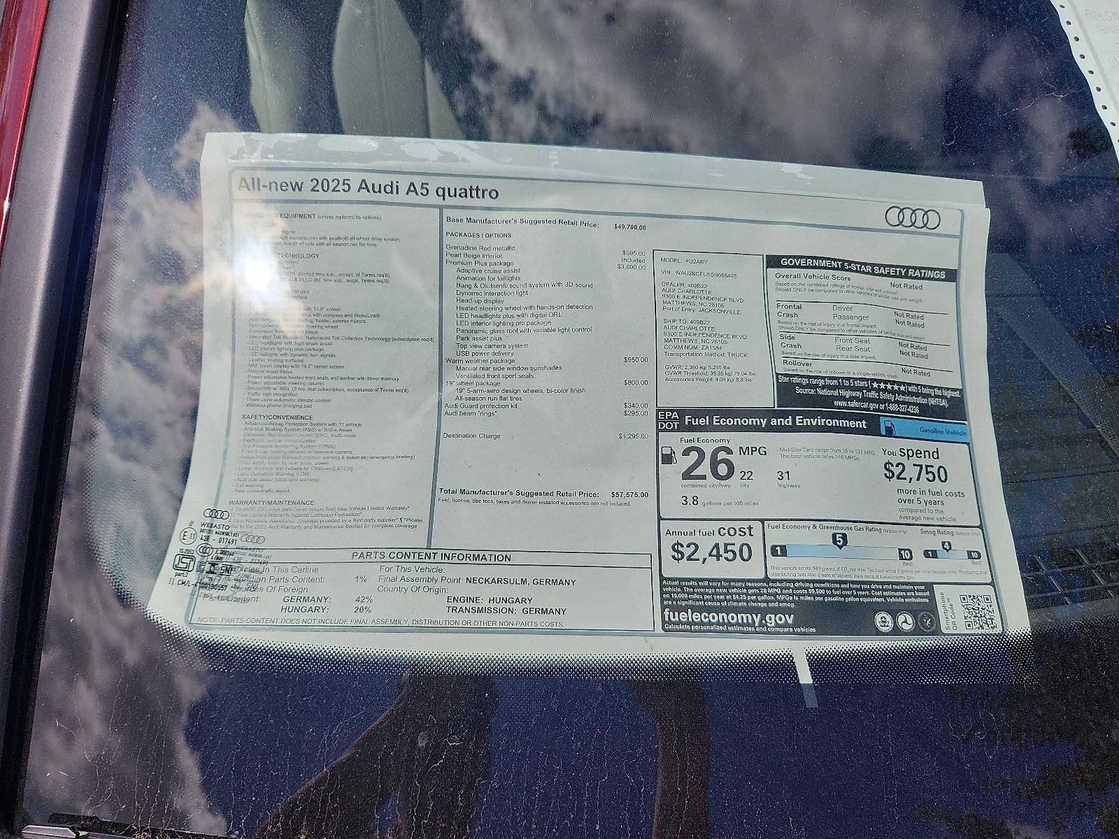 New 2025 Audi A5 2.0T Premium Plus image 20