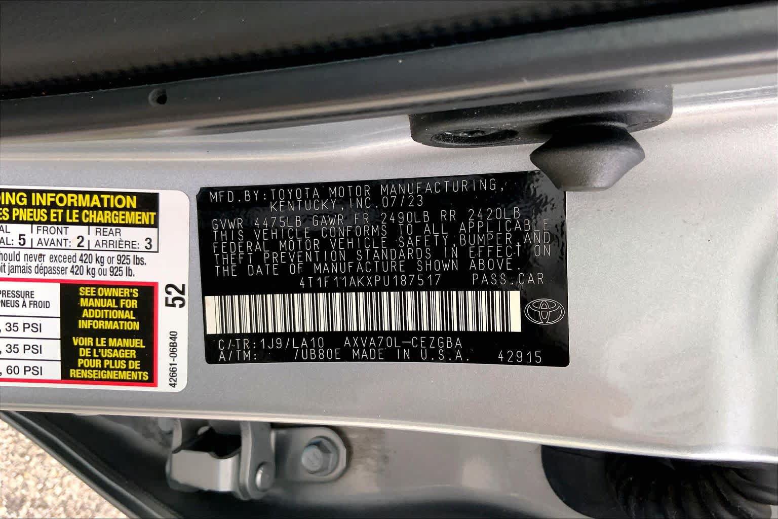 Used 2023 Toyota Camry XLE FWD image 36