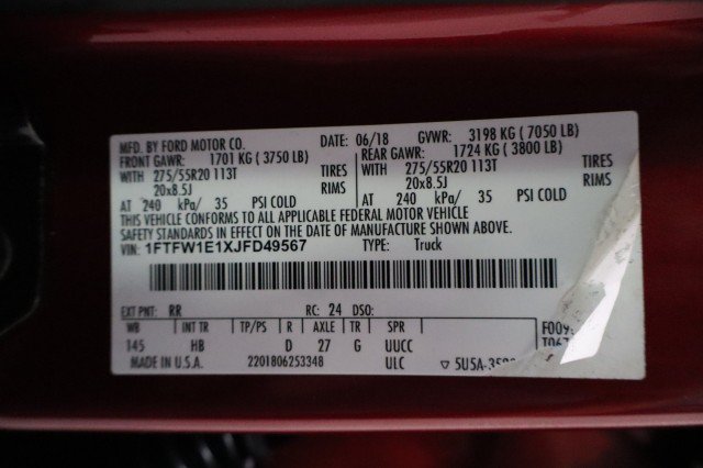 Used 2018 Ford F150 Lariat w/ Equipment Group 502A Luxury AWD/4WD image 91
