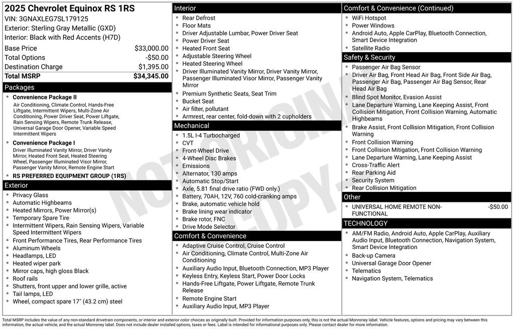 Used 2025 Chevrolet Equinox RS image 6