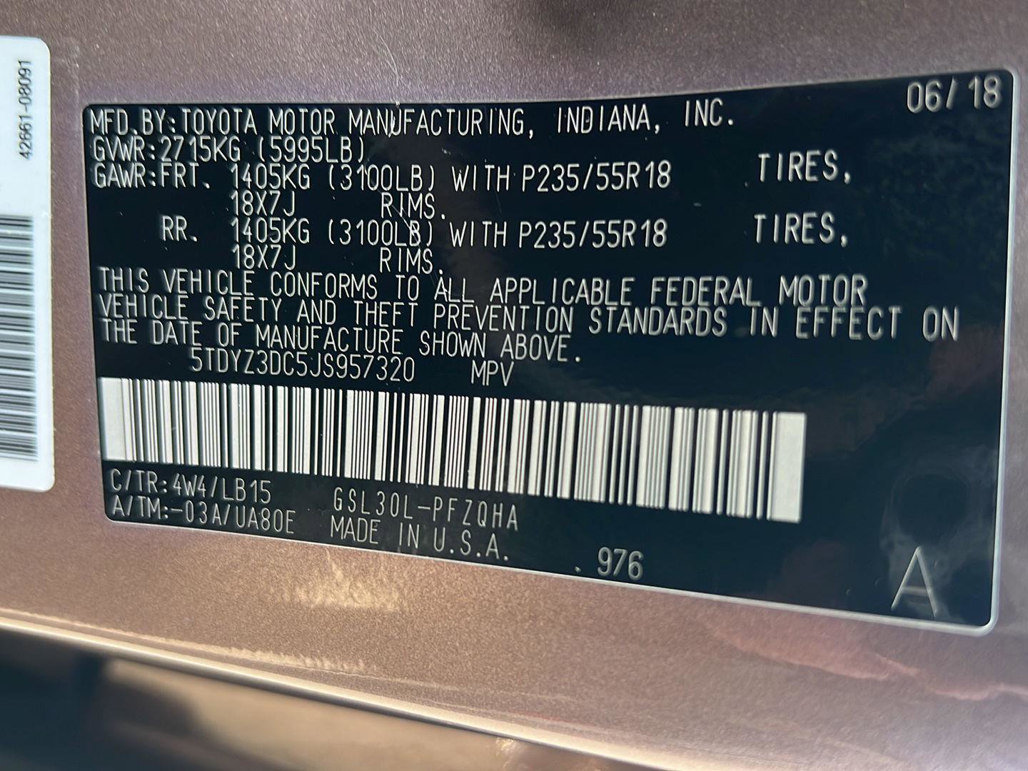 Used 2018 Toyota Sienna Limited Premium image 43