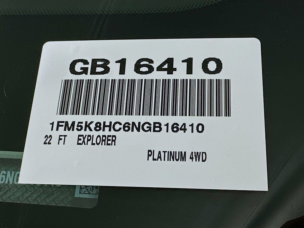 Certified 2022 Ford Explorer Platinum w/ Equipment Group 601A AWD/4WD image 25