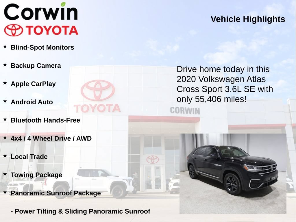Used 2020 Volkswagen Atlas Cross Sport SE w/ Panoramic Sunroof Package AWD/4WD image 7