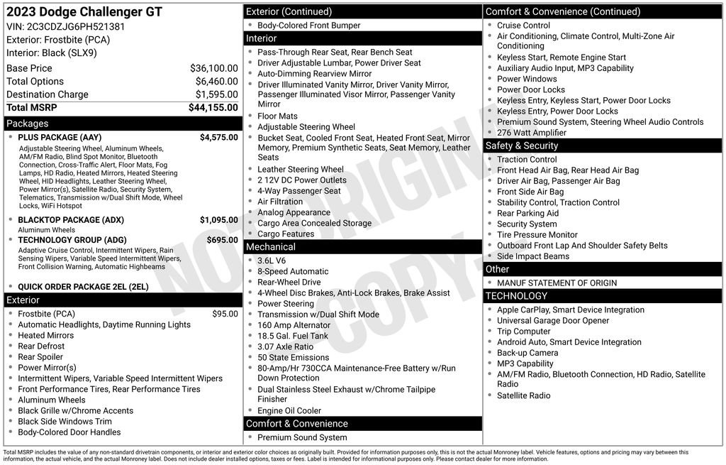 Used 2023 Dodge Challenger GT w/ Plus Package RWD image 26