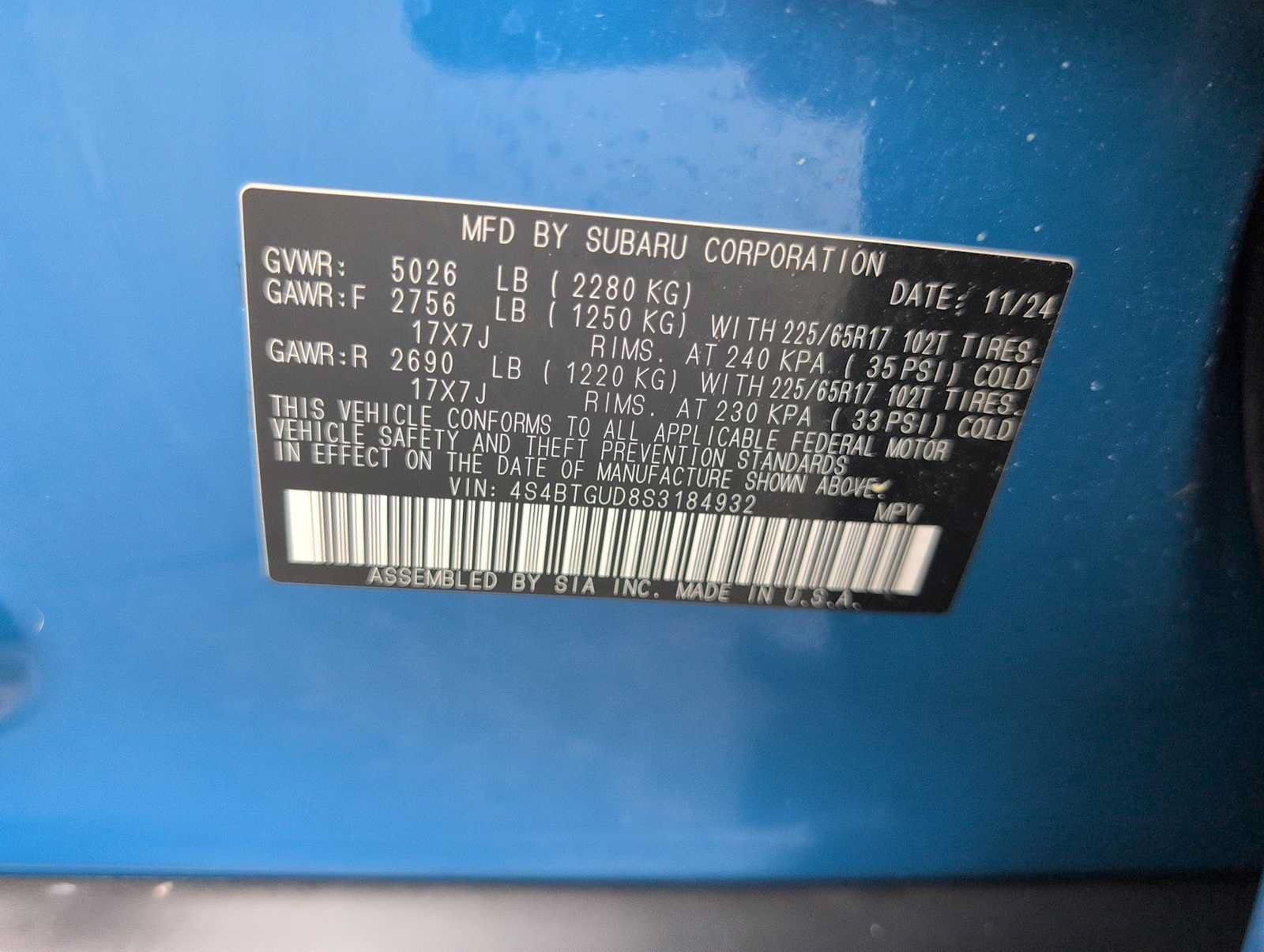 Used 2025 Subaru Outback Wilderness AWD/4WD image 34