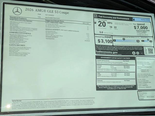 New 2026 Mercedes-Benz GLE 53 AMG 4MATIC Coupe image 19