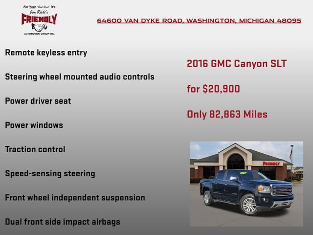 Used 2016 GMC Canyon SLT w/ Driver Alert Package image 15