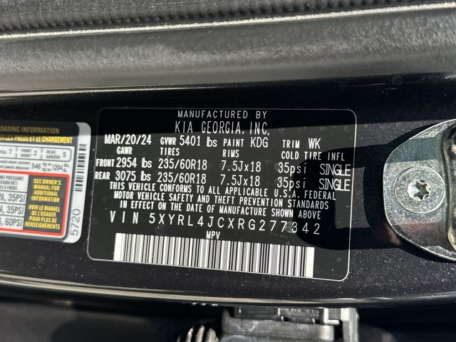 Certified 2024 Kia Sorento S w/ Panoramic Sunroof Package FWD image 39