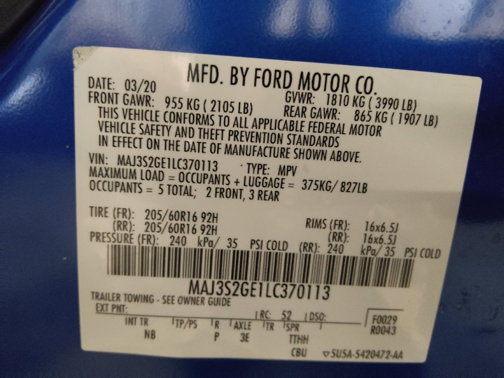 Used 2020 Ford EcoSport SE FWD image 33